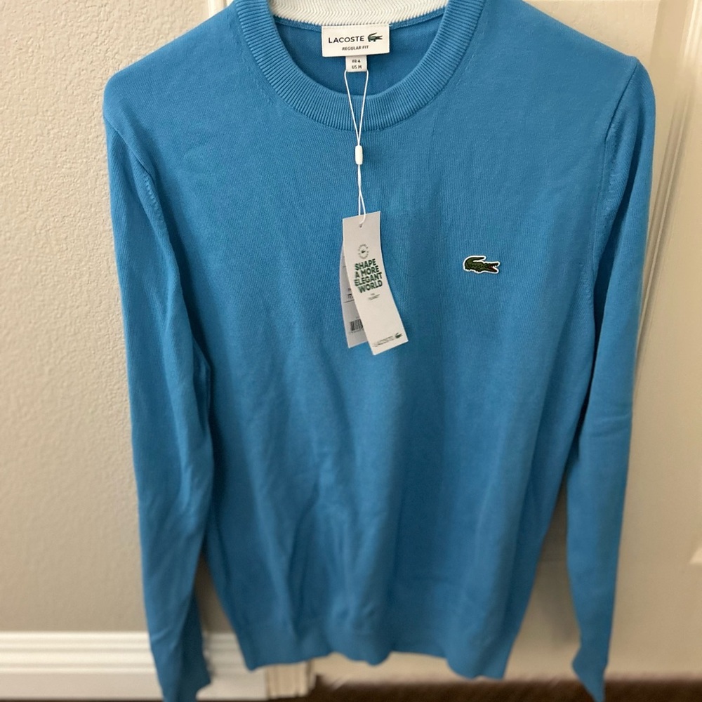 Lacoste Men's Light Blue Crewneck Sweater